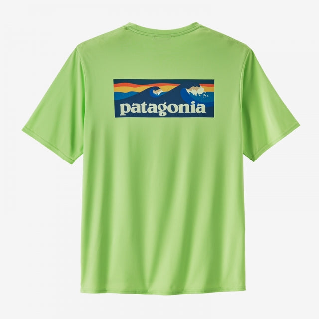 PATAGONIA Men's Capilene Cool Daily Graphic Shirt - Waters Boardshort ogo Salamander Green BLSA / L