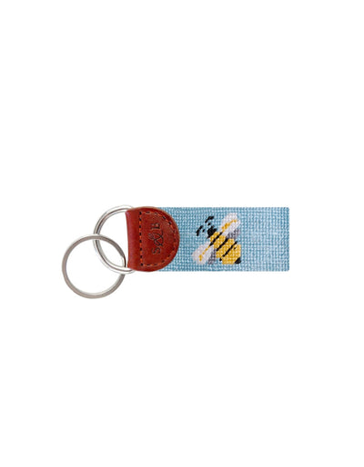 SMATHERS Needlepoint Key Fob Bee