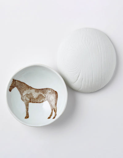 SKT CERAMICS Ceramic Catch All Horse