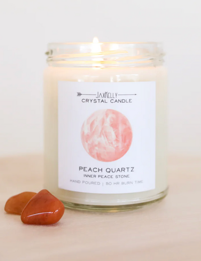 JAX KELLY Crystal Candle Peach Quartz
