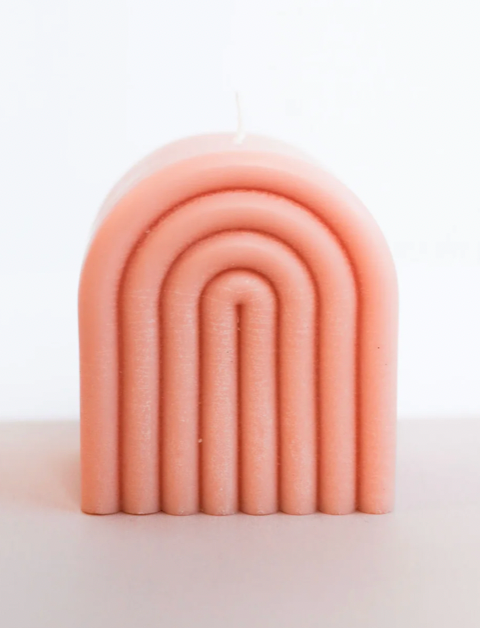 JAX KELLY Short Arch Candle Coral