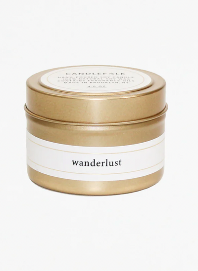 FAIRE Gold Travel Candle Wanderlust
