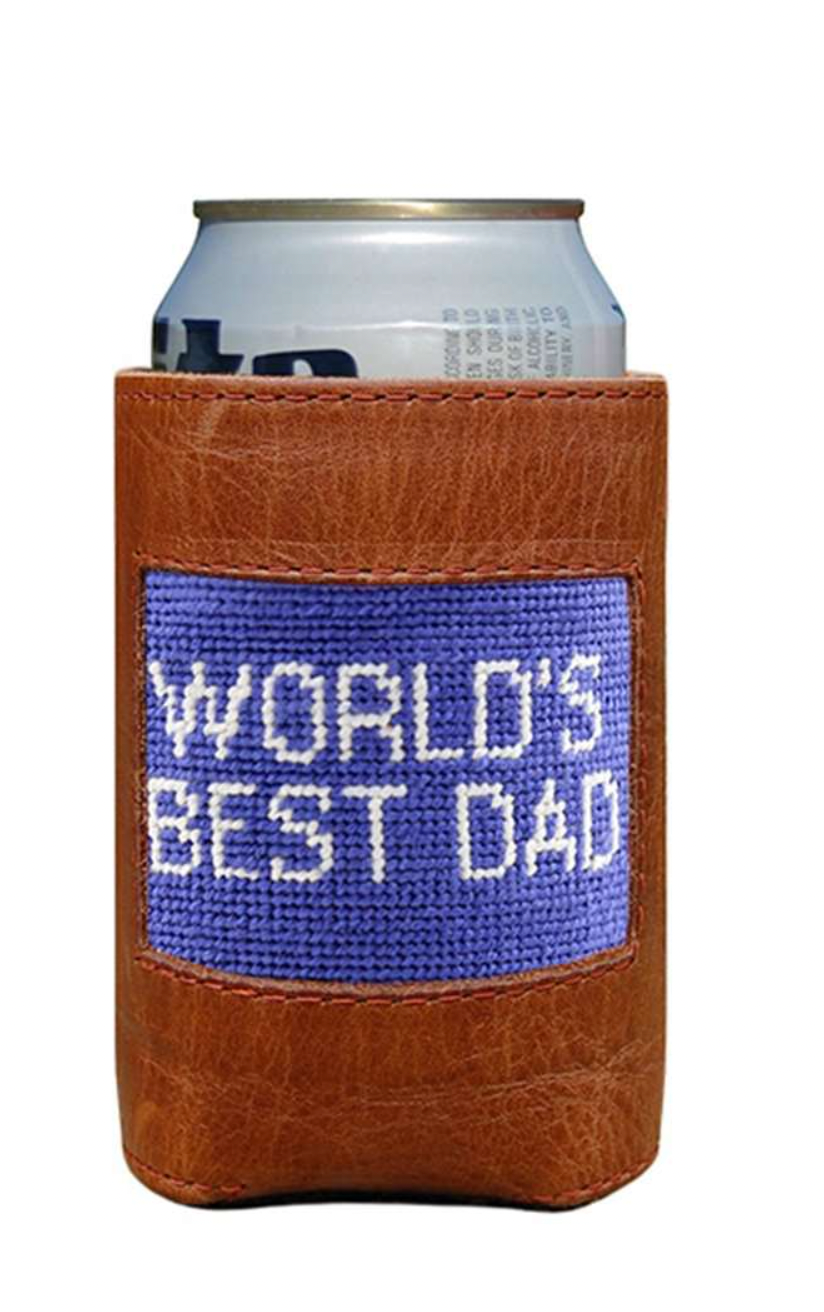 SMATHERS Needlepoint Can Cooler World's Best Dad