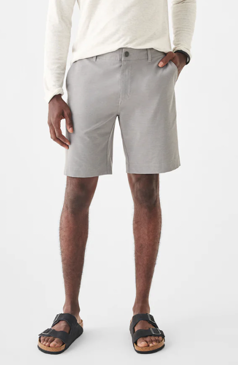 FAHERTY Men's Belt Loop All Day Shorts (7") Ice Grey ICE