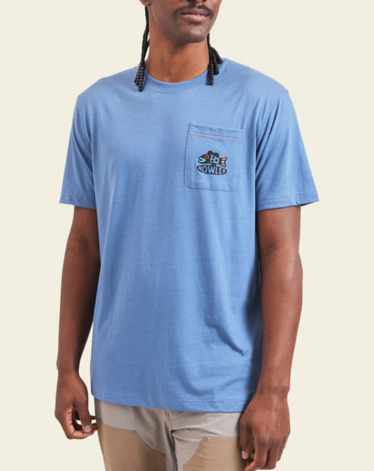 HOWLER BROS Men's Select Pocket T-Shirt Travelin' ight/Blue Mirage / L