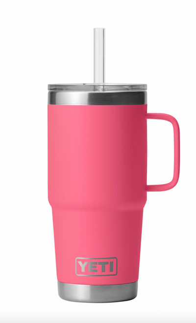 YETI Rambler 25 oz Straw Mug Tropical Pink