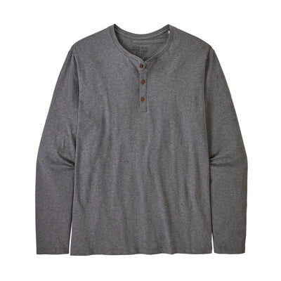 PATAGONIA Men's Regenerative Organic Certified Cotton Lightweight Henley Noble Grey NGRY