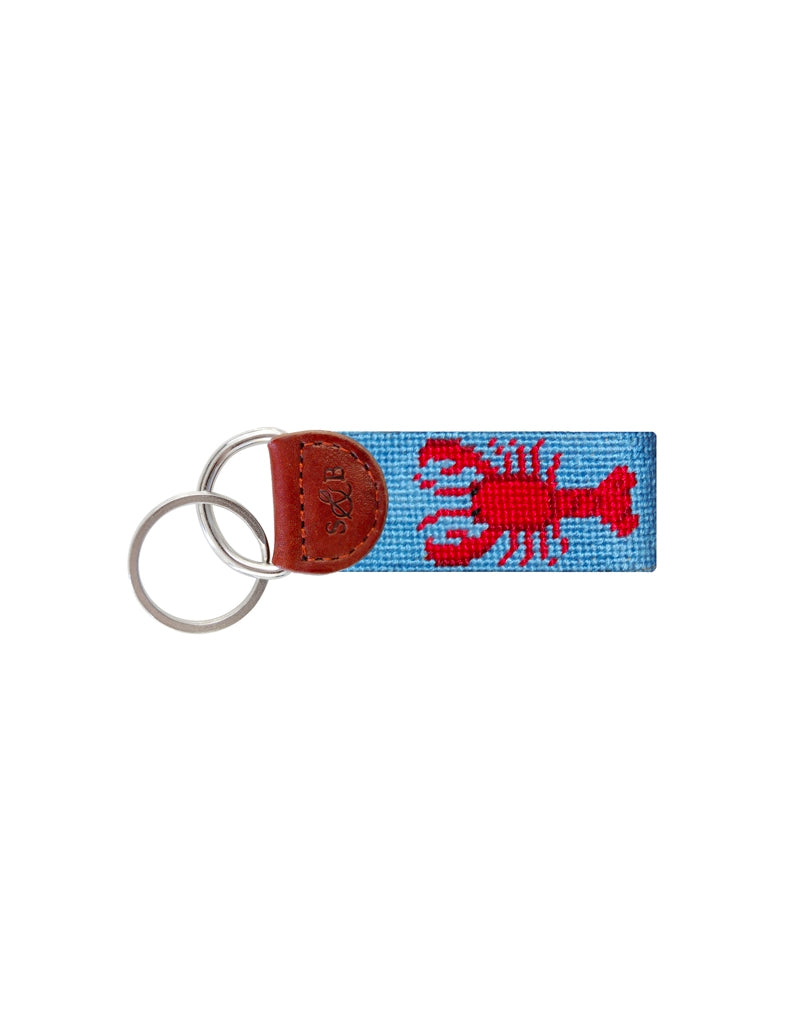SMATHERS Needlepoint Key Fob Lobster