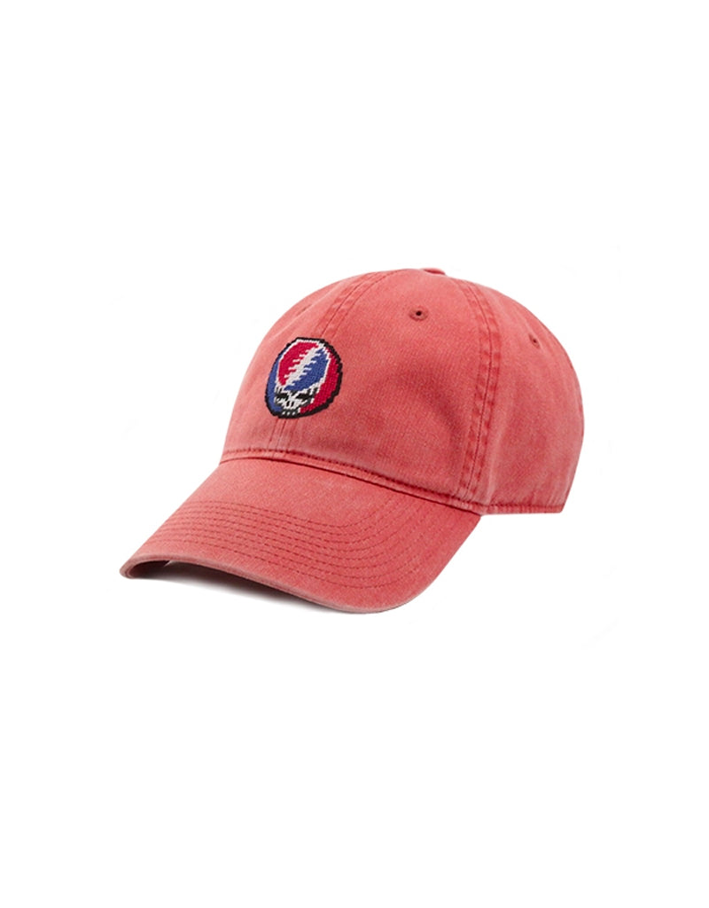 SMATHERS Needlepoint Ball Cap Steal Your Face Nantucket Red