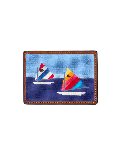 SMATHERS Needlepoint Credit Card Wallet Day Sailor