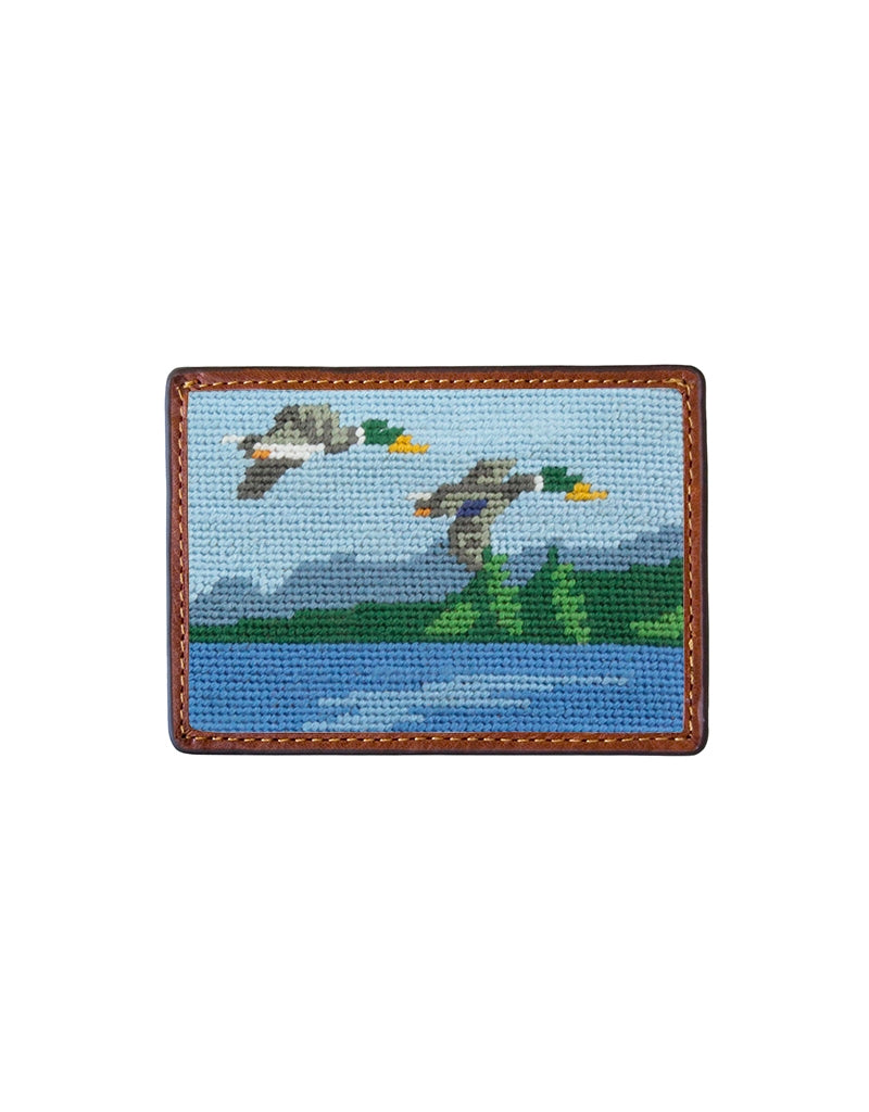 SMATHERS Needlepoint Credit Card Wallet Great Outdoors