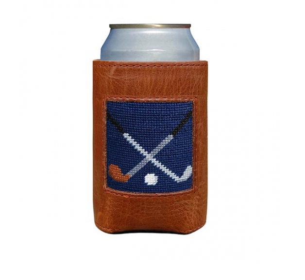 SMATHERS Needlepoint Can Cooler Lacrosse