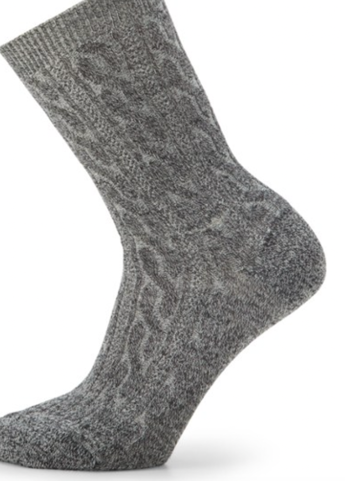 SMARTWOOL EVD Cable Crew Socks Natural 100