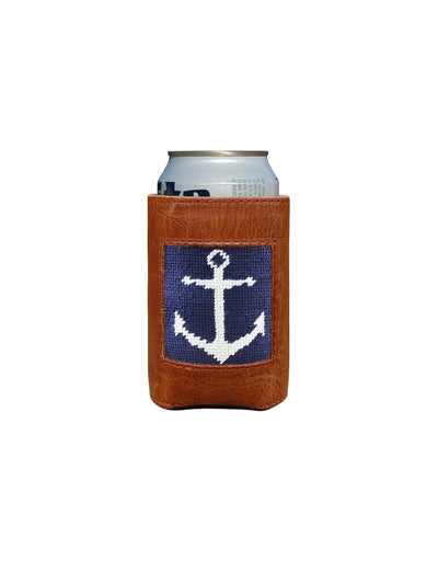 SMATHERS Needlepoint Can Cooler Anchor