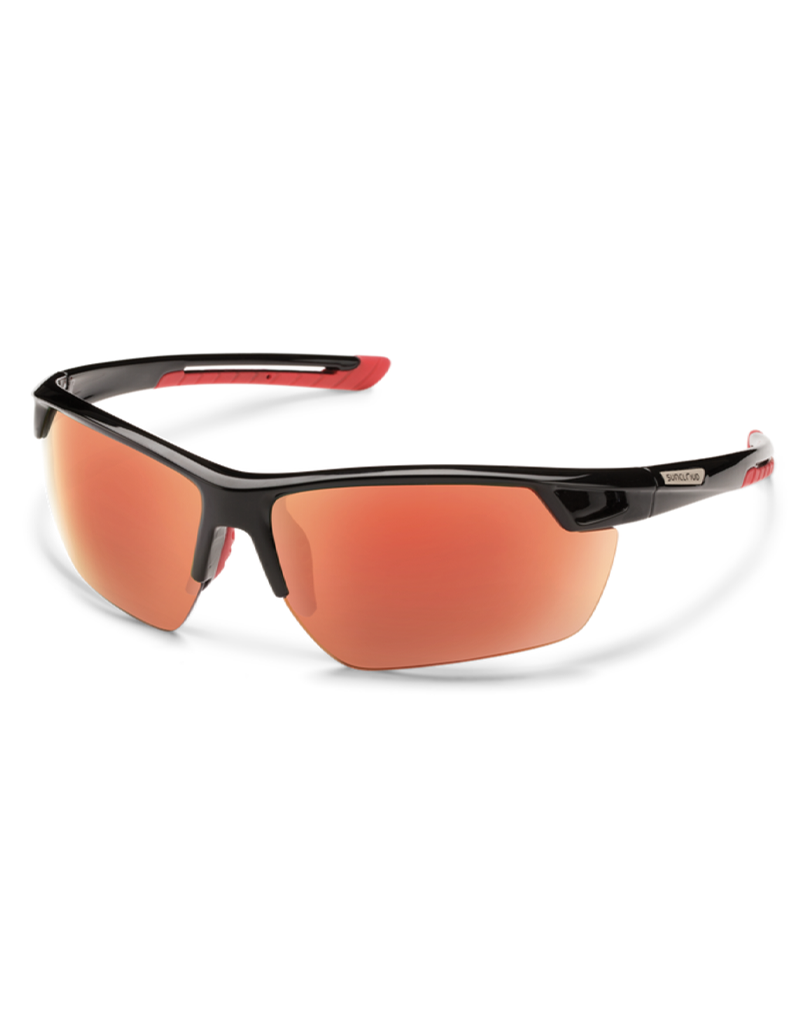 SUNCLOUD Contender Black / Polarized Red Mirror