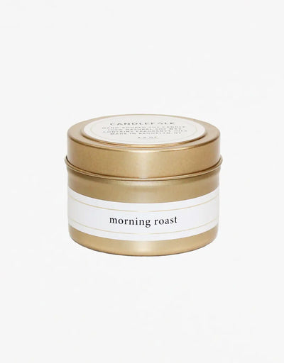 FAIRE Gold Travel Candle Morning Roast