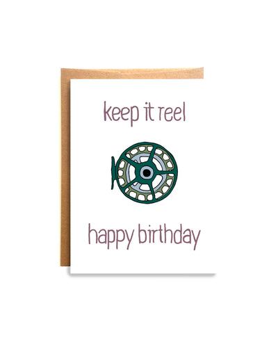 WILD LETTIE Greeting Card Keep it Reel