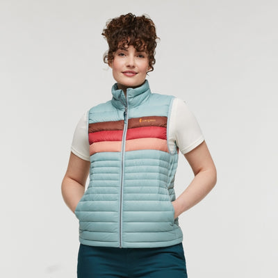 COTOPAXI Women's Fuego Down Vest ea Spray Stripes / S