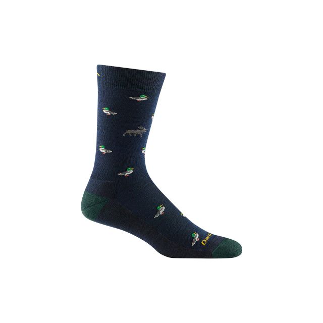 DARN TOUGH Duck Duck Moose Crew LWC Lifestyle Sock Eclipse