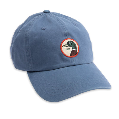 DUCK HEAD Circle Patch Twill Hat Lake Blue