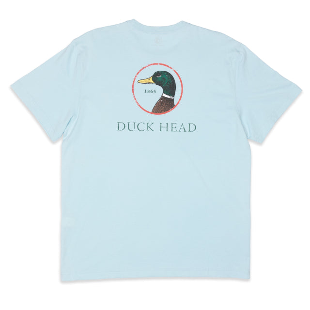 DUCK HEAD Men's DH Logo SS T-Shirt Sky Blue