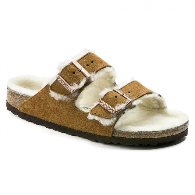 BIRKENSTOCK Arizona Shearling Suede Mink