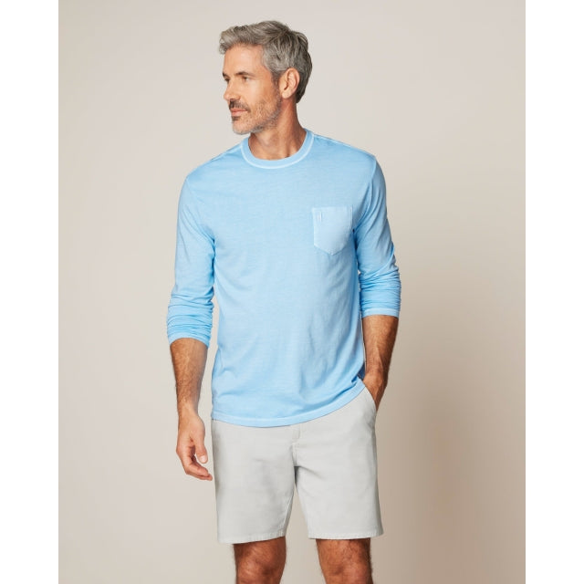 JOHNNIE-O Men's Brennan 2.0 Long Sleeve T-Shirt Maliblu