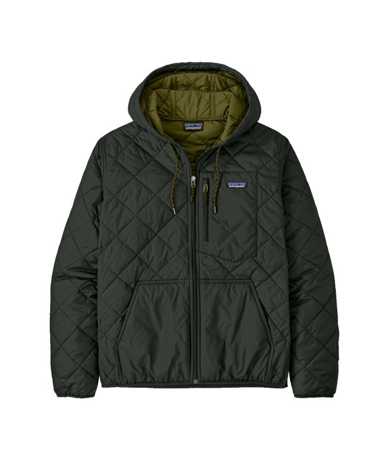 Men's Diamond Quilted Bomber Hoody