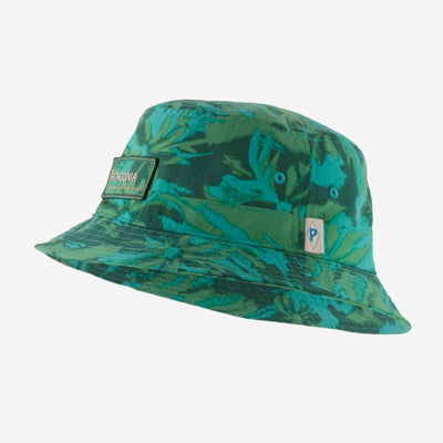 PATAGONIA Wavefarer Bucket Hat Water People Banner Cliffs and Waves Conifer Green WPCC