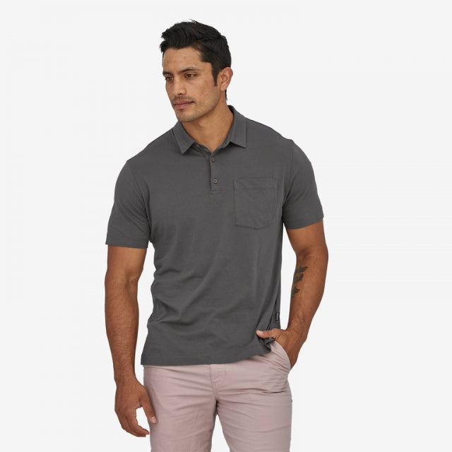 PATAGONIA Men's Daily Polo Highlight Light Plume Grey HILP