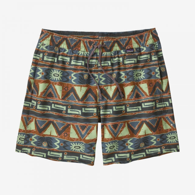 PATAGONIA Men's Hydropeak Volley Shorts - 16in High Hopes Geo Forge Grey HGFO