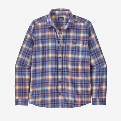 PATAGONIA Men's Long-Sleeved Lightweight Fjord Flannel Shirt Ombre Vintage Perennial Purple OVPE