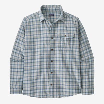 PATAGONIA Men's Long-Sleeved Lightweight Fjord Flannel Shirt Ombre Vintage Light Plume Grey OVPL