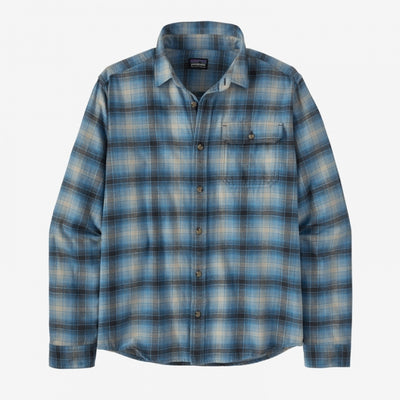 PATAGONIA Men's Long-Sleeved Lightweight Fjord Flannel Shirt Avant Blue Bird AVBI