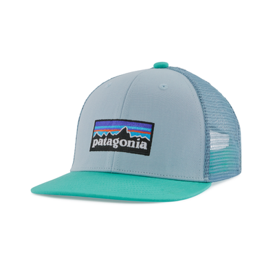 PATAGONIA Kids' Trucker Hat P-6 Logo Steam Blue PLSM