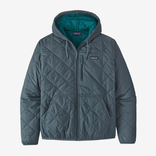PATAGONIA Men's Diamond Quilted Bomber Hoody Plume Grey PLGY