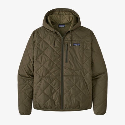 PATAGONIA Men's Diamond Quilted Bomber Hoody Basin Green BSNG