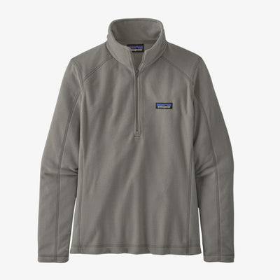 PATAGONIA Women's Micro D 1/4 Zip Feather Grey FEA
