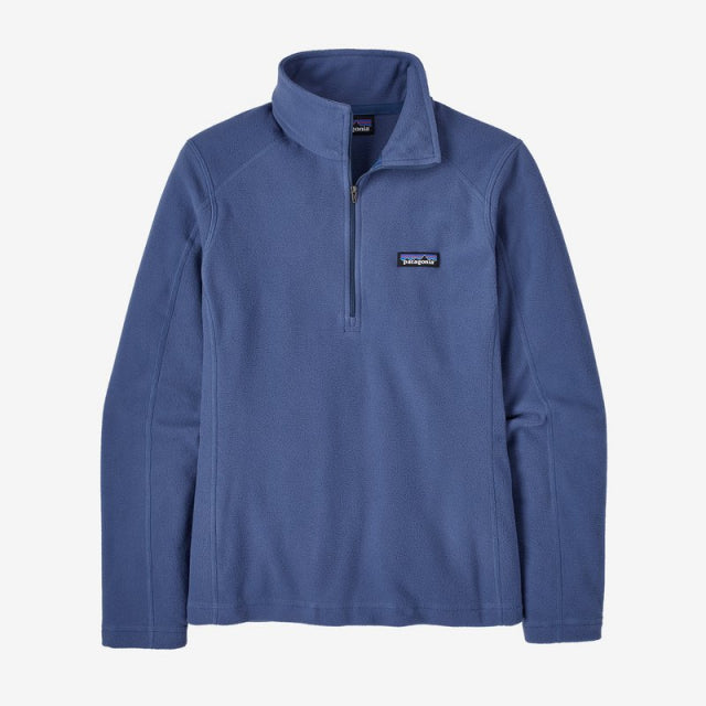 PATAGONIA Women's Micro D 1/4 Zip Current Blue CUBL