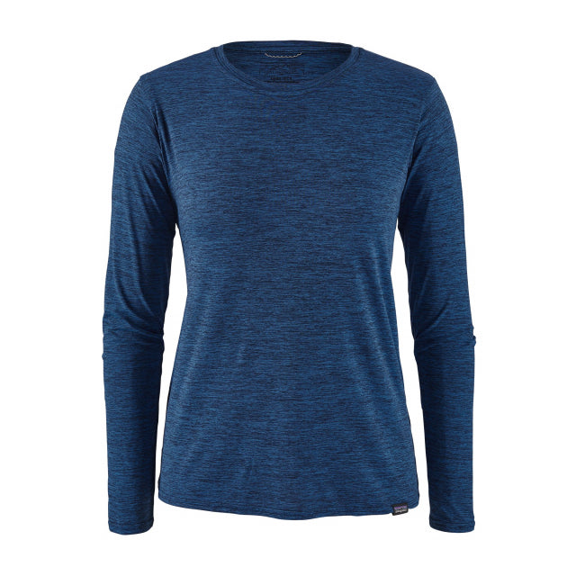 PATAGONIA Women's Long-Sleeved Capilene Cool Daily Shirt Viking Blue - Navy Blue X-Dye VKNX