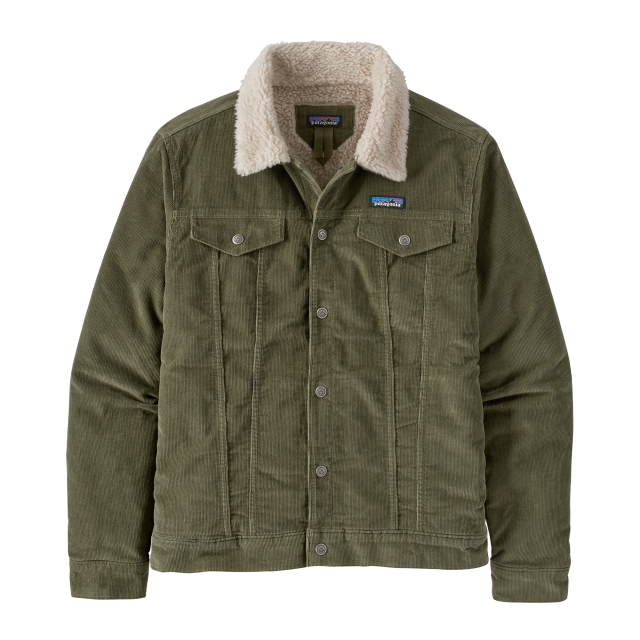 PATAGONIA Men's Pile Lined Trucker Jacket Basin Green BSNG