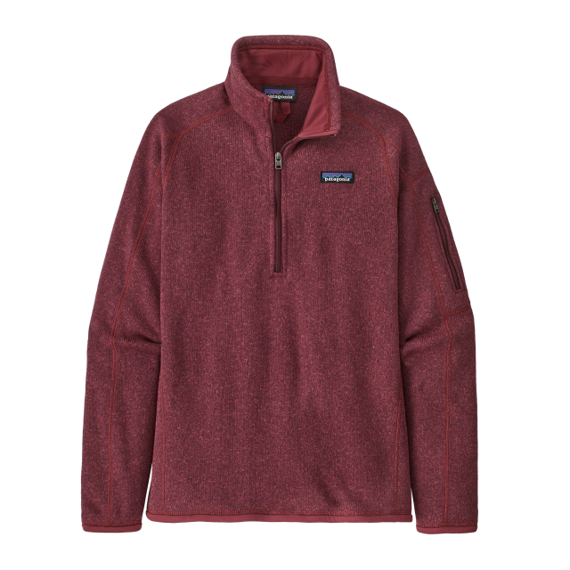 PATAGONIA Women's Better Sweater 1/4 Zip Sequoia Red SEQR
