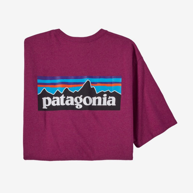 PATAGONIA Men's P-6 Logo Responsibili-Tee Star Pink STPI