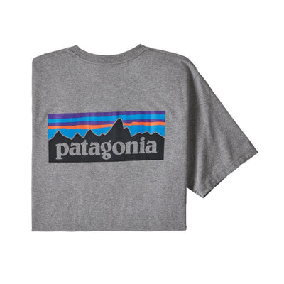 PATAGONIA Men's P-6 Logo Responsibili-Tee Gravel Heather GLH