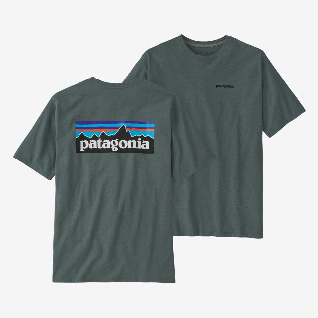 PATAGONIA Men's P-6 Logo Responsibili-Tee Nouveau Green NUVG