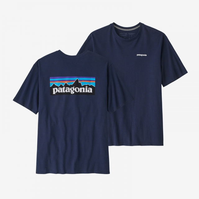 PATAGONIA Men's P-6 Logo Responsibili-Tee Classic Navy CNY
