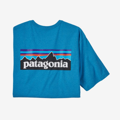 PATAGONIA Men's P-6 Logo Responsibili-Tee Anacapa Blue APBL