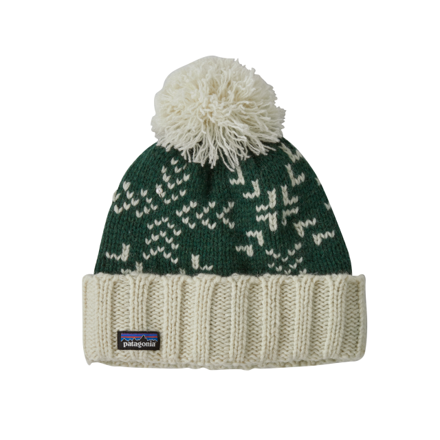 PATAGONIA Snowbelle Beanie Evergreen Flakes Pinyon Green EVPI