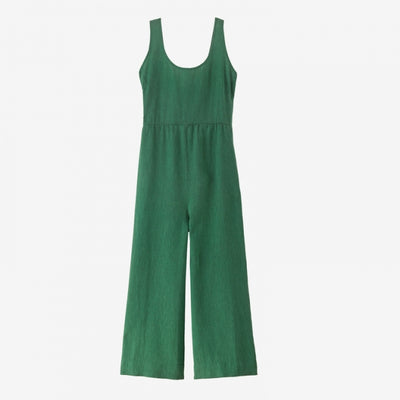 PATAGONIA Women's Garden Island Jumpsuit Whole Weave Conifer Green WHCO