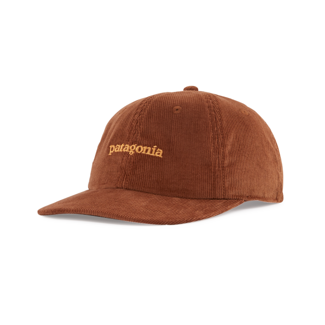 PATAGONIA Corduroy Cap Text Logo Sisu Brown TESU